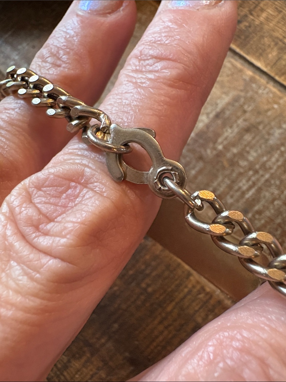 Vintage Gold ID Engrave able Bracelet Heavy Duty Nice with great clasp - Picture 3 of 7